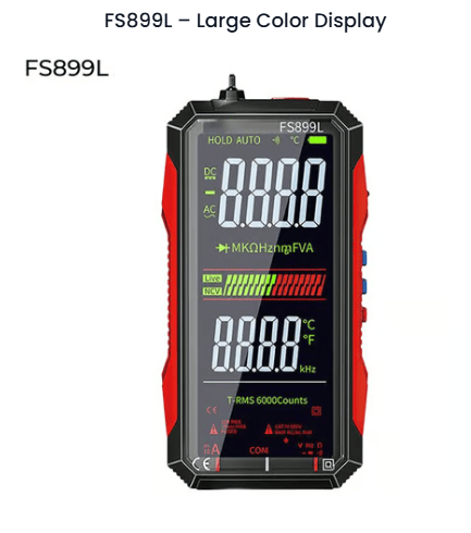 True RMS 6000-Count Digital Voltmeter
