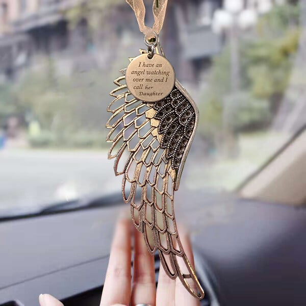 Memorial Ornaments Angel Wings -"I Have An Angel Watching Over Me And I Call Him XX"Ornament