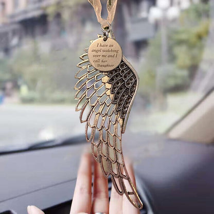 Memorial Ornaments Angel Wings -"I Have An Angel Watching Over Me And I Call Him XX"Ornament