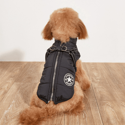 🎅Waterproof Winter Dog Jacket with Built-in Harness