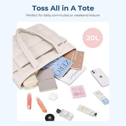 Lightweight Puffy Tote Bag