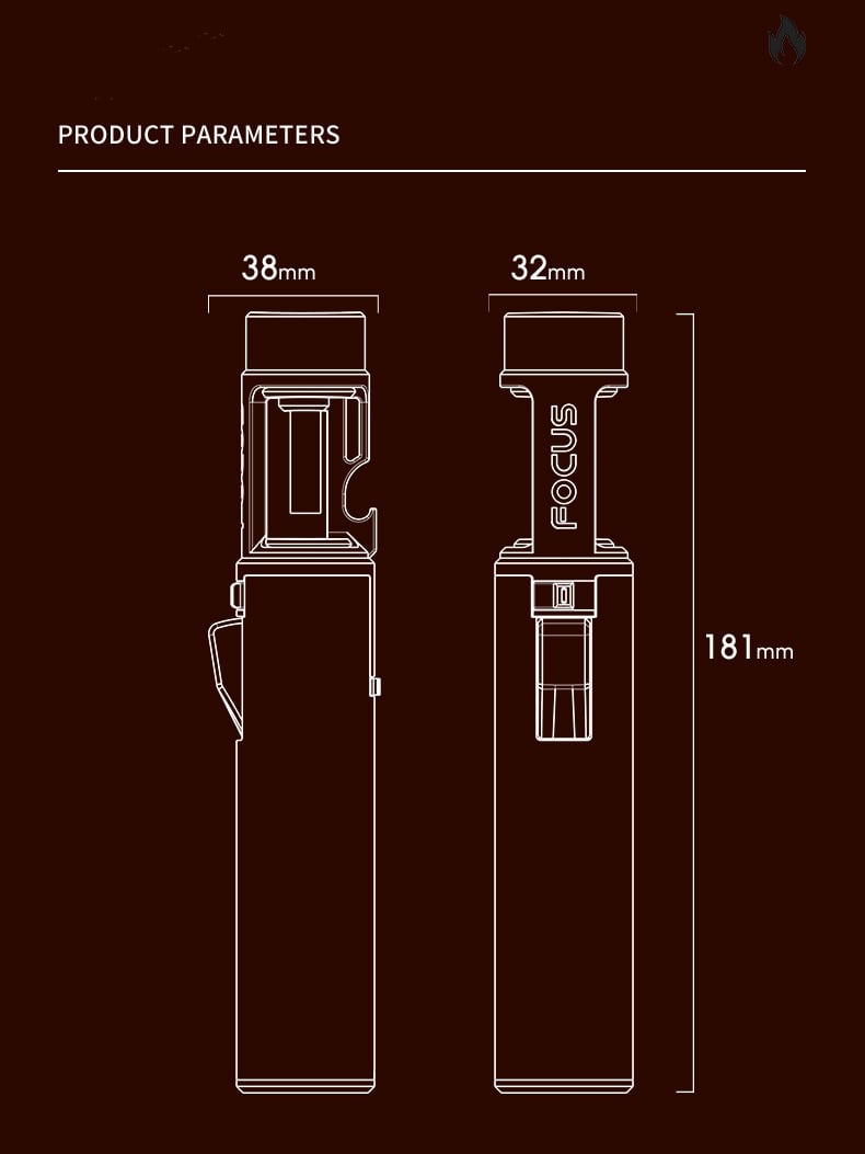 Airbrush Windproof Lighter
