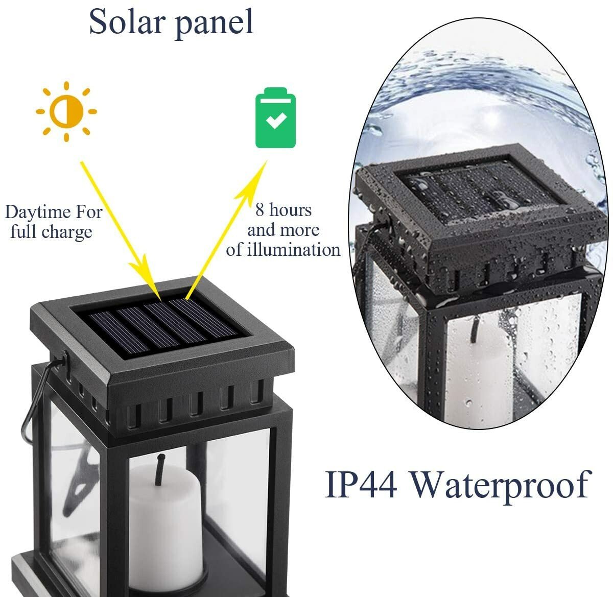 Candle Effect Solar Hanging Lantern