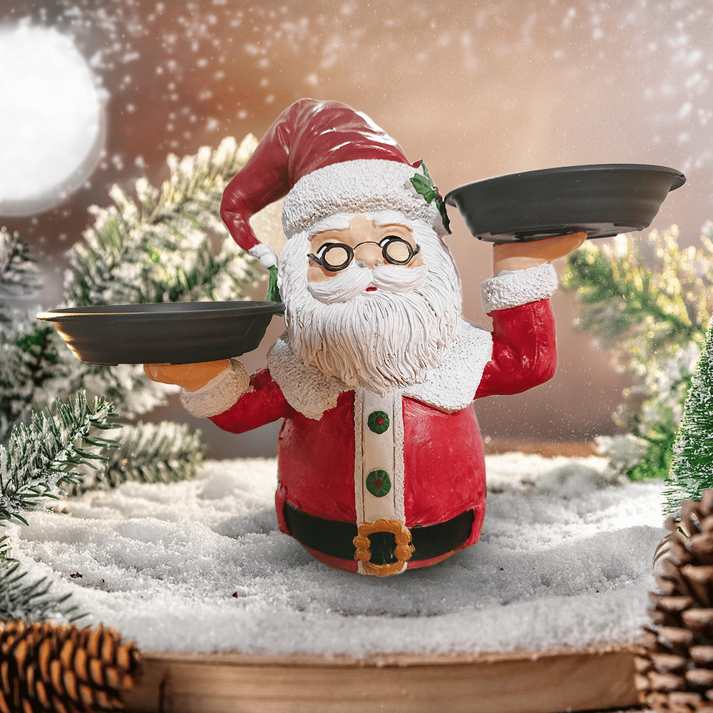 🎄🎅Christmas Snowman Treats Holder-with plate⛄