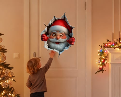 😍Santa Claus Wall Sticker(2D)