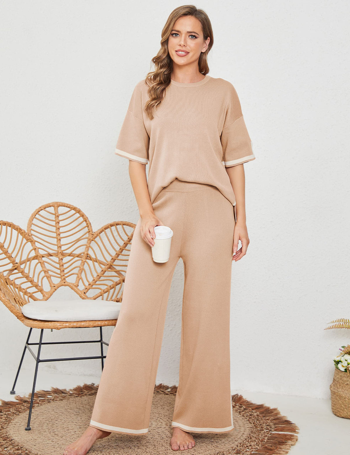Classy Elastic Knit Lounge Set✨