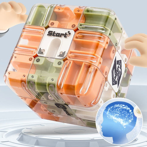 🎲3D Rolling Ball Maze Cube
