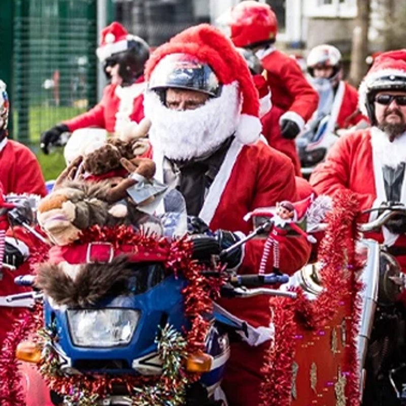 Santa Claus Motorcycle Helmet Protector