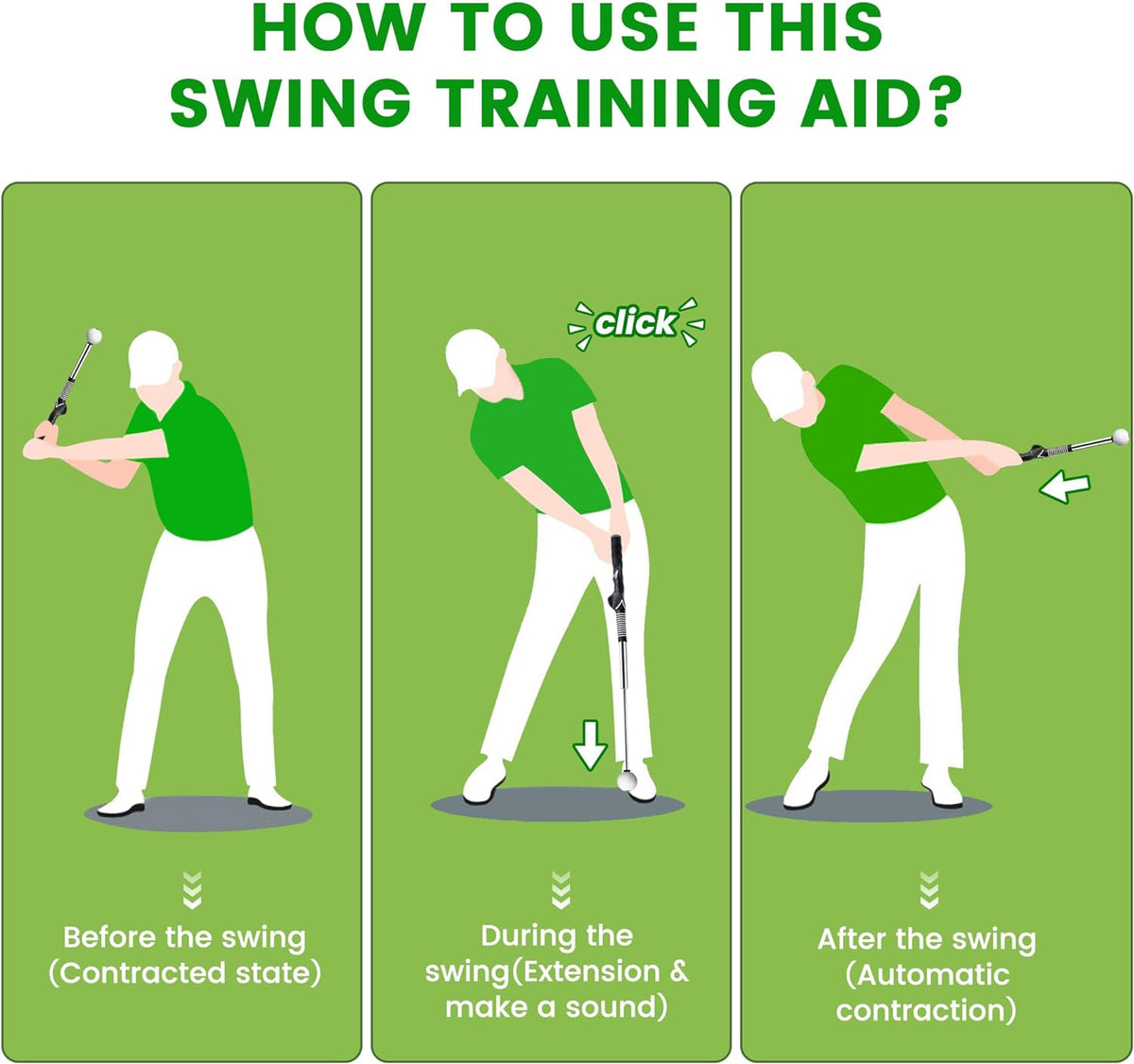 ✨Retractable Golf Swing Training Aid🏌️
