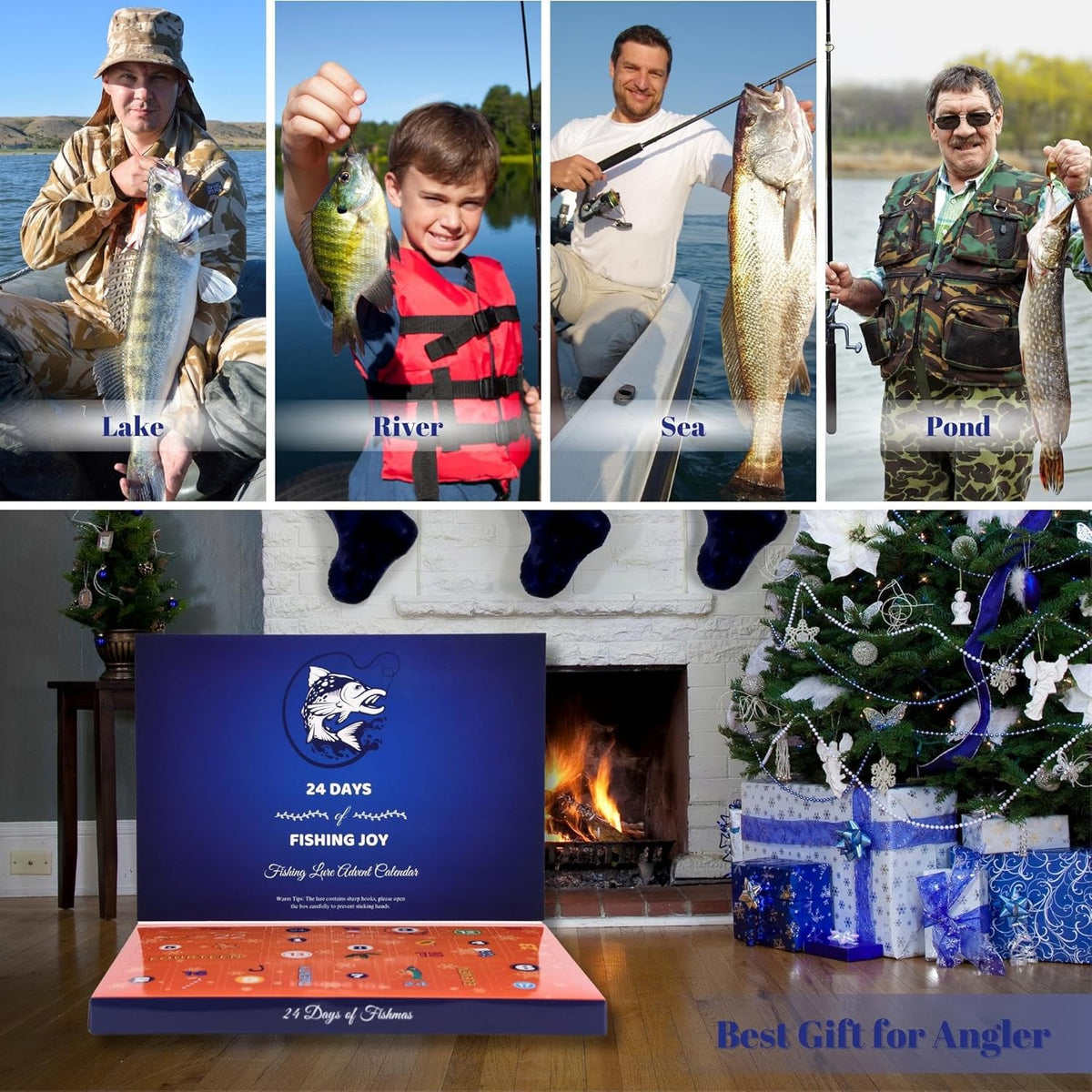 🏆2025 Christmas Hot Sale⚡ 2025 Fishing Advent Calendar - 24 Days of Fishing Lures & Gifts