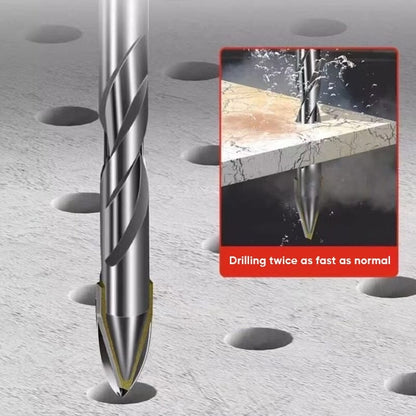 High-strength eccentric twist drill bit