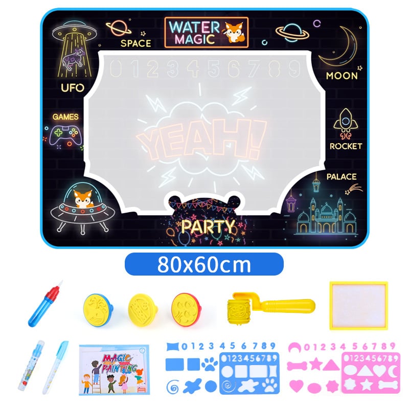 🎁Water Doodle Mat ,Aqua Painting Drawing Mat Mess Free Learning Toy Mat