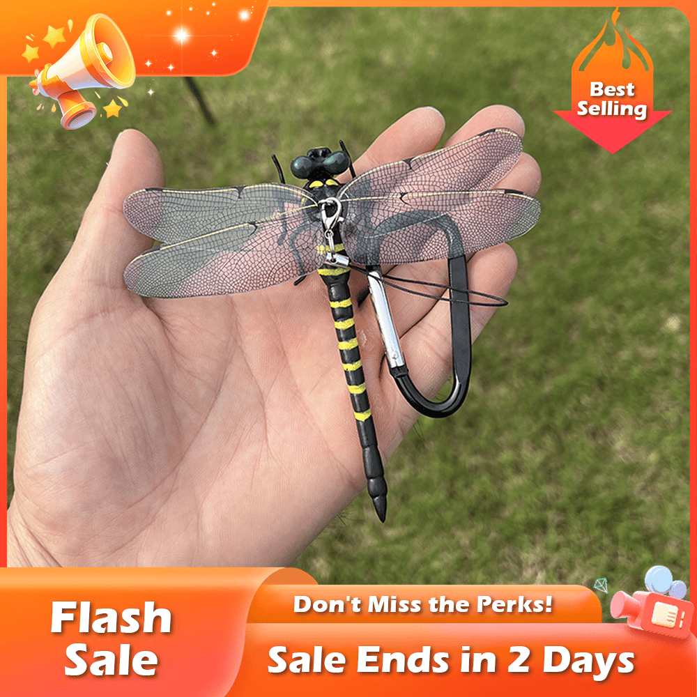 🏆Flash Sale⚡ 50K+ SOLD! Almost Gone-💥Dragonfly Clip-On Bug Repellent - Realistic & Non-Toxic Pest Control for Outdoor Enthusiasts
