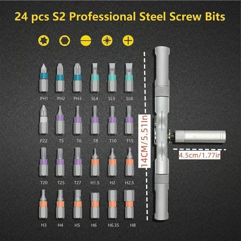 ⚡Flash Sale 50% OFF⚡24 in 1 Magnetic Screwdriver Set