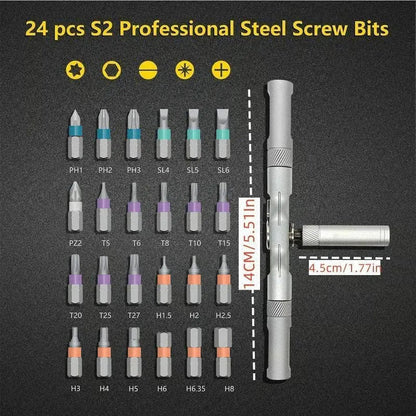 ⚡Flash Sale 50% OFF⚡24 in 1 Magnetic Screwdriver Set