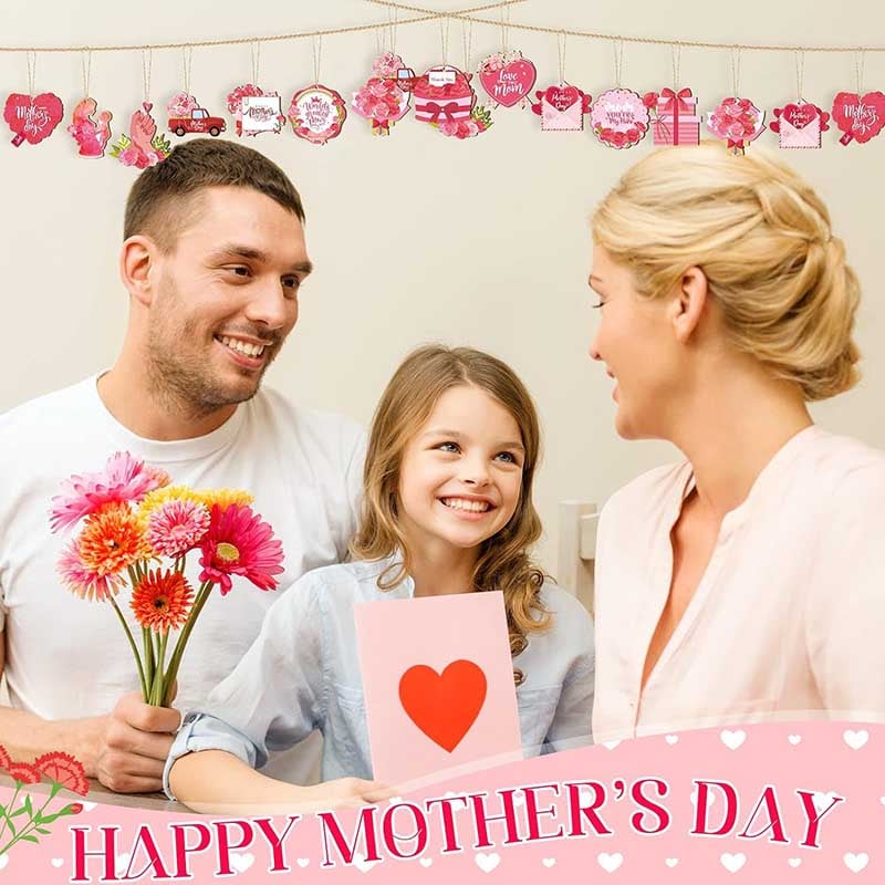 12PCS Mother's Day Hanging Decorations