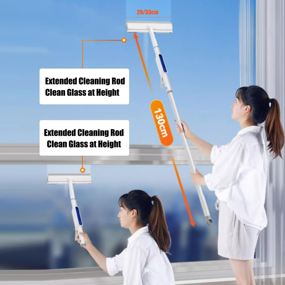 🔥 Squeegee for Window Cleaning with Spray