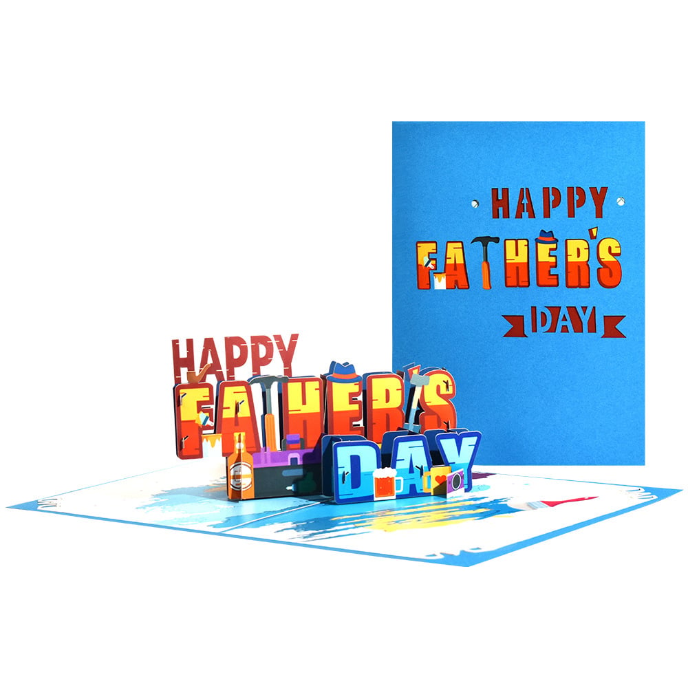 Father's Day Greeting Card 3D Stereoscopic