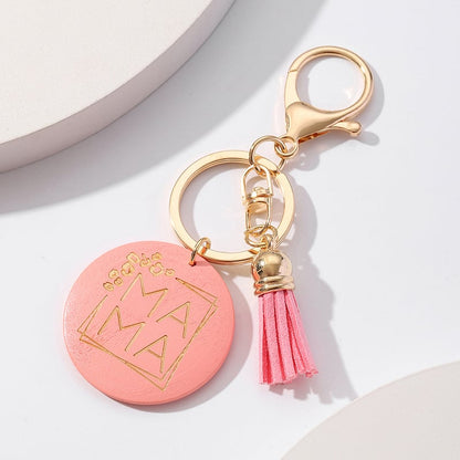 Letter Tassel Keychain