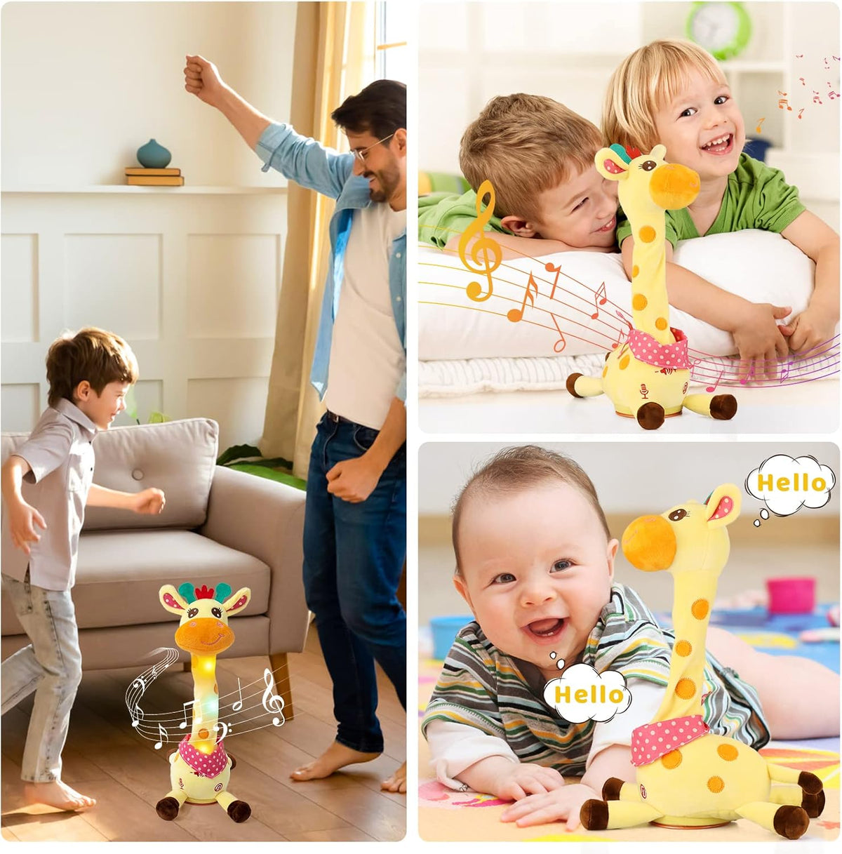 🏆Flash Sale⚡ 50K+ SOLD! Almost Gone💥🎉 Best-Selling Musical Giraffe Toy – Sings, Dances & Repeats What You Say! 🦒🎵🗣️