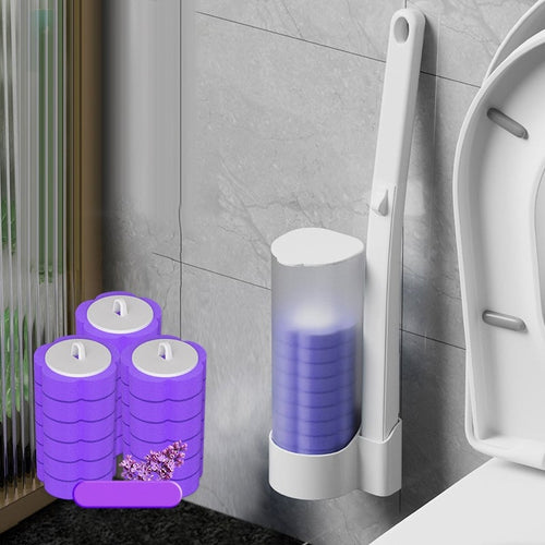 Disposable toilet cleaning tool