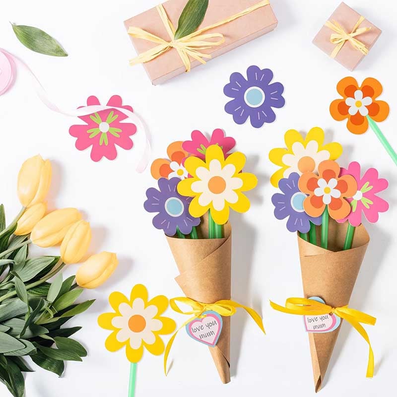DIY Bouquet Greeting Card Set