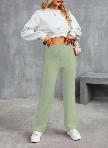 Women's Casual High Waist Stretch Pants