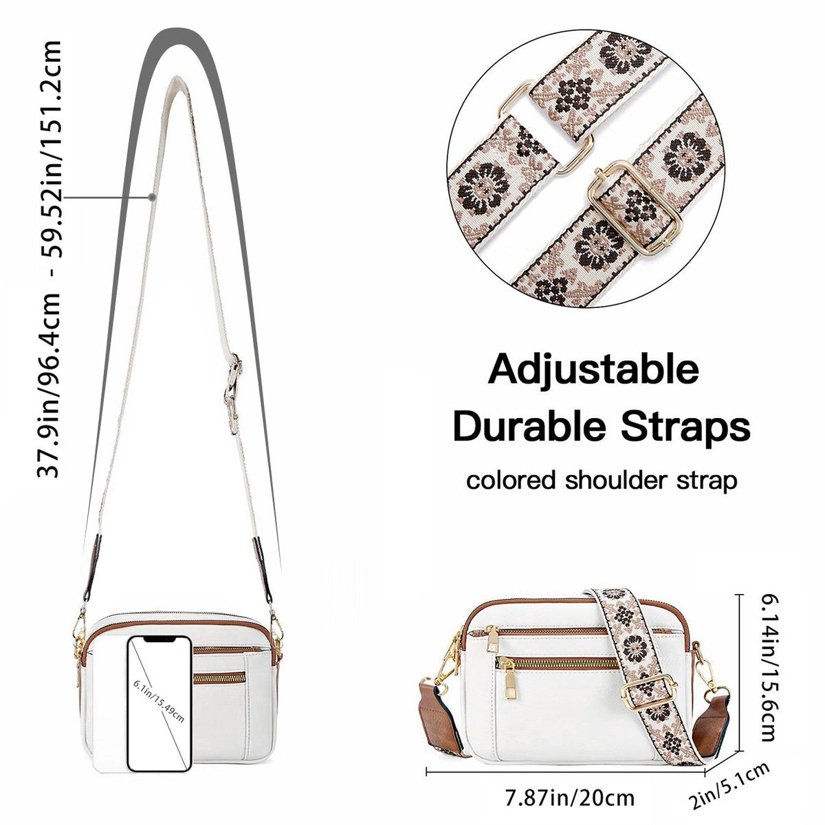 🔥Handmade Colorful Straps Crossbody Leather Bags & Purse💖