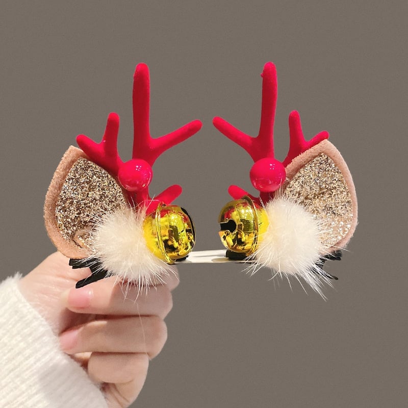 (🎅EARLY CHRISTMAS SALE - 49% OFF) Reindeer Christmas Hair Clips