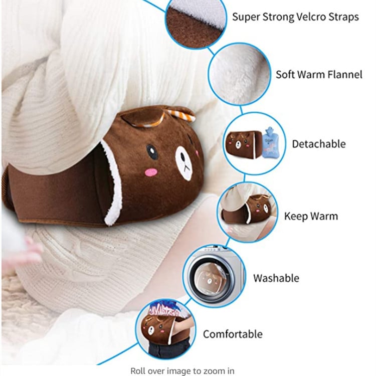 Plush Refillable Hot Water Bottle Belt