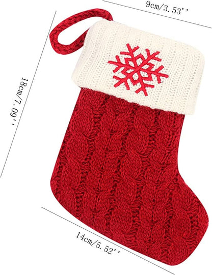 Christmas Red Socks Alphabet Knitting Christmas-Tree Pendant