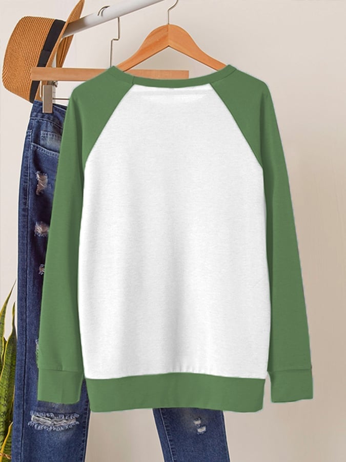 🎄Women's Merry And Bright Christmas Tree🎄Print Casual Sweatshirt