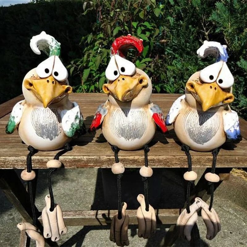 Resin Chicken Garden Ornament