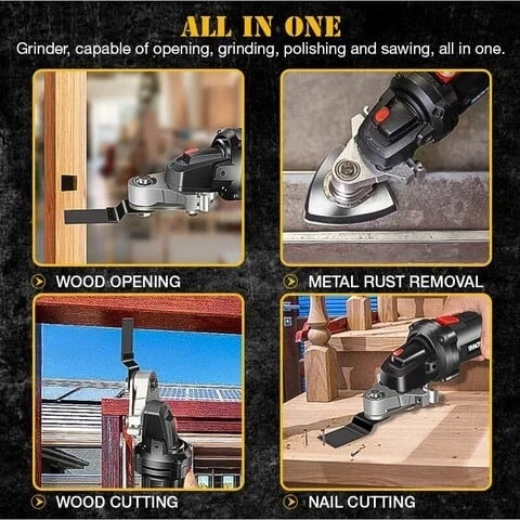 🔥🎁🎁Angle Grinder Converter Set, Angle Grinder Converter Universal Head Adapter, Carbon Steel Angle Grinder to Multi-Tool Converter🔥🔥