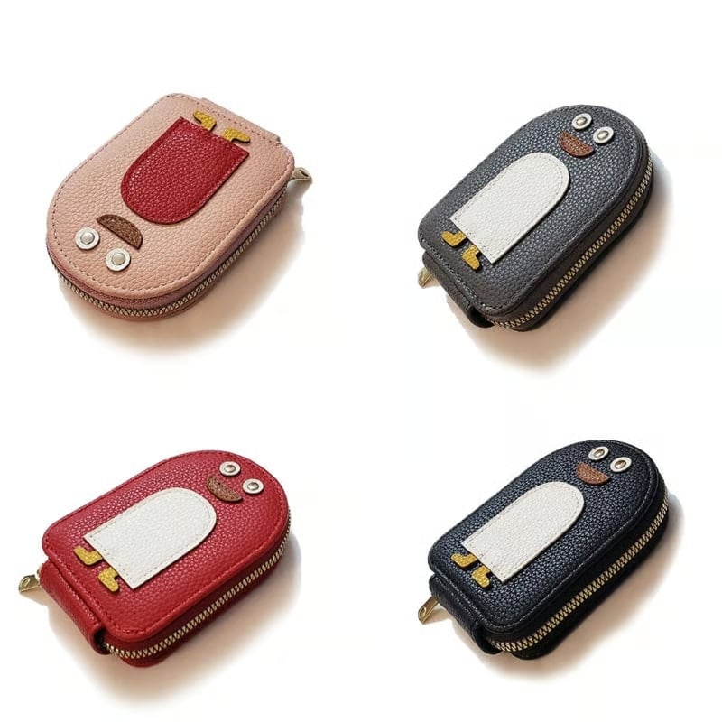 Cute Penguins PU Credit Card Coin Wallet
