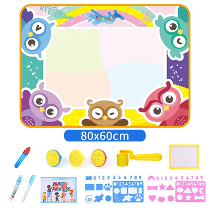 🎁Water Doodle Mat ,Aqua Painting Drawing Mat Mess Free Learning Toy Mat