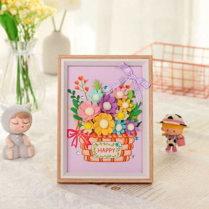 DIY Flower Photo Frame Painting