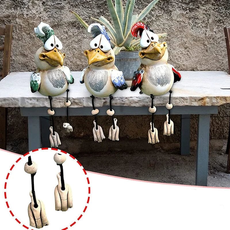 Resin Chicken Garden Ornament