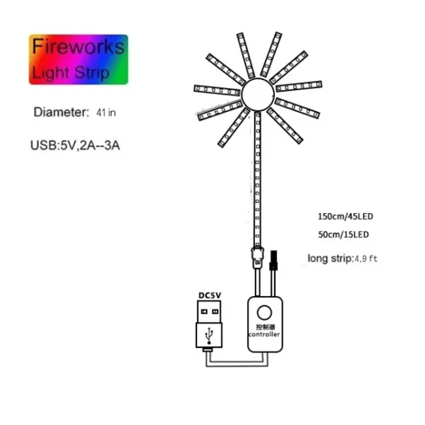 Smart Firework LED Lights