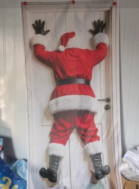 🎄2D Santa Claus Door Decals (flat pattern)