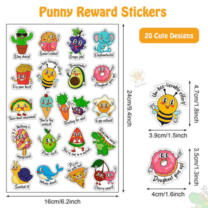 🏆Flash Sale⚡ Teacher Stickers for Kids – Motivational Reward Stickers, Classroom & Homeschool Supplies