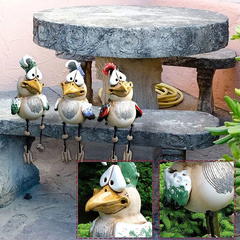 Resin Chicken Garden Ornament