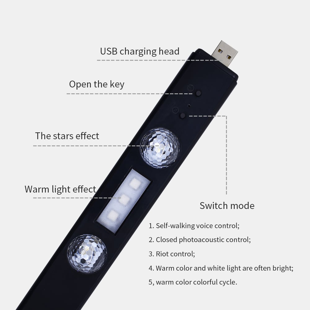 Car Interior Ambient Lights- (Contains 2 light bars)