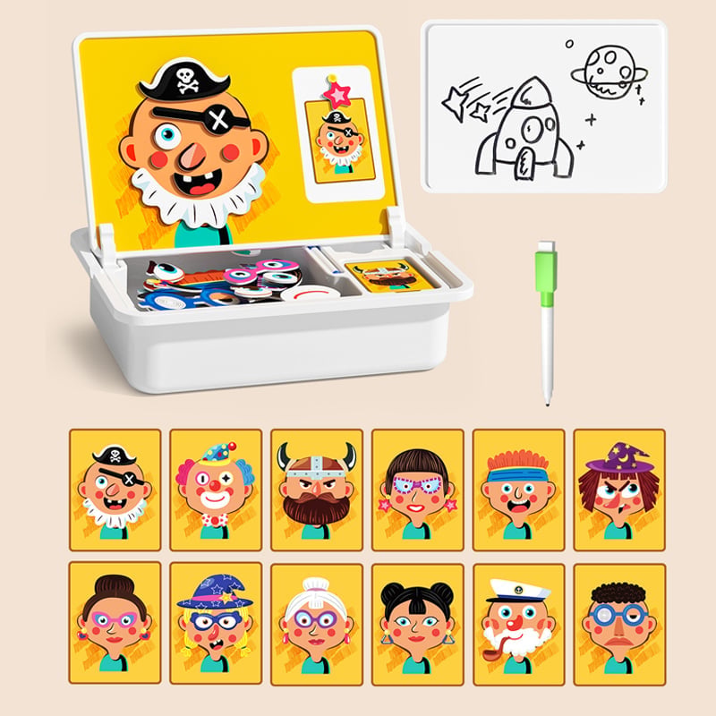 Magnetic Puzzle Learning Building Block Toys