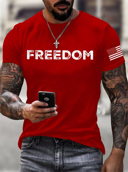 Men's  Freedom  Printed T-Shirt