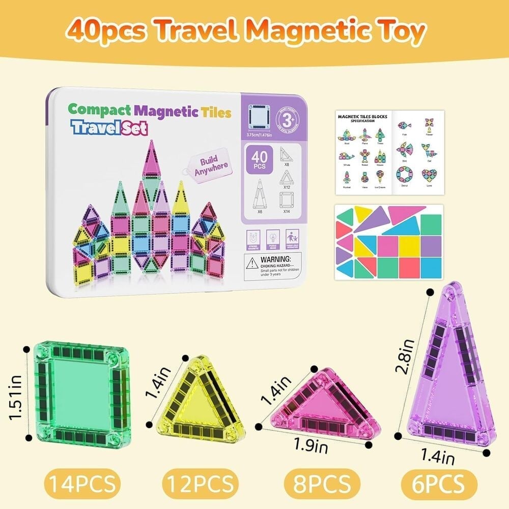 Magnetic Tiles Building Blocks Set