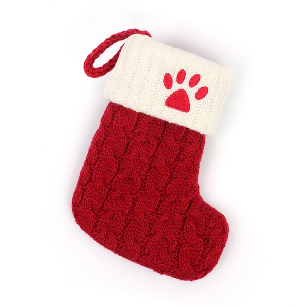 Christmas Red Socks Alphabet Knitting Christmas-Tree Pendant