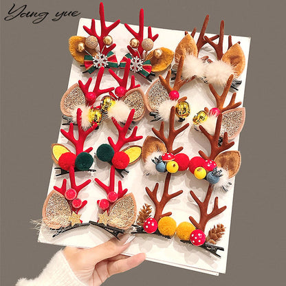 (🎅EARLY CHRISTMAS SALE - 49% OFF) Reindeer Christmas Hair Clips