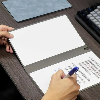 Smart Reusable Leather Notebook