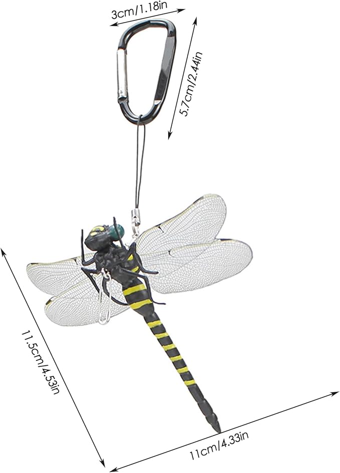 🏆Flash Sale⚡ 50K+ SOLD! Almost Gone-💥Dragonfly Clip-On Bug Repellent - Realistic & Non-Toxic Pest Control for Outdoor Enthusiasts